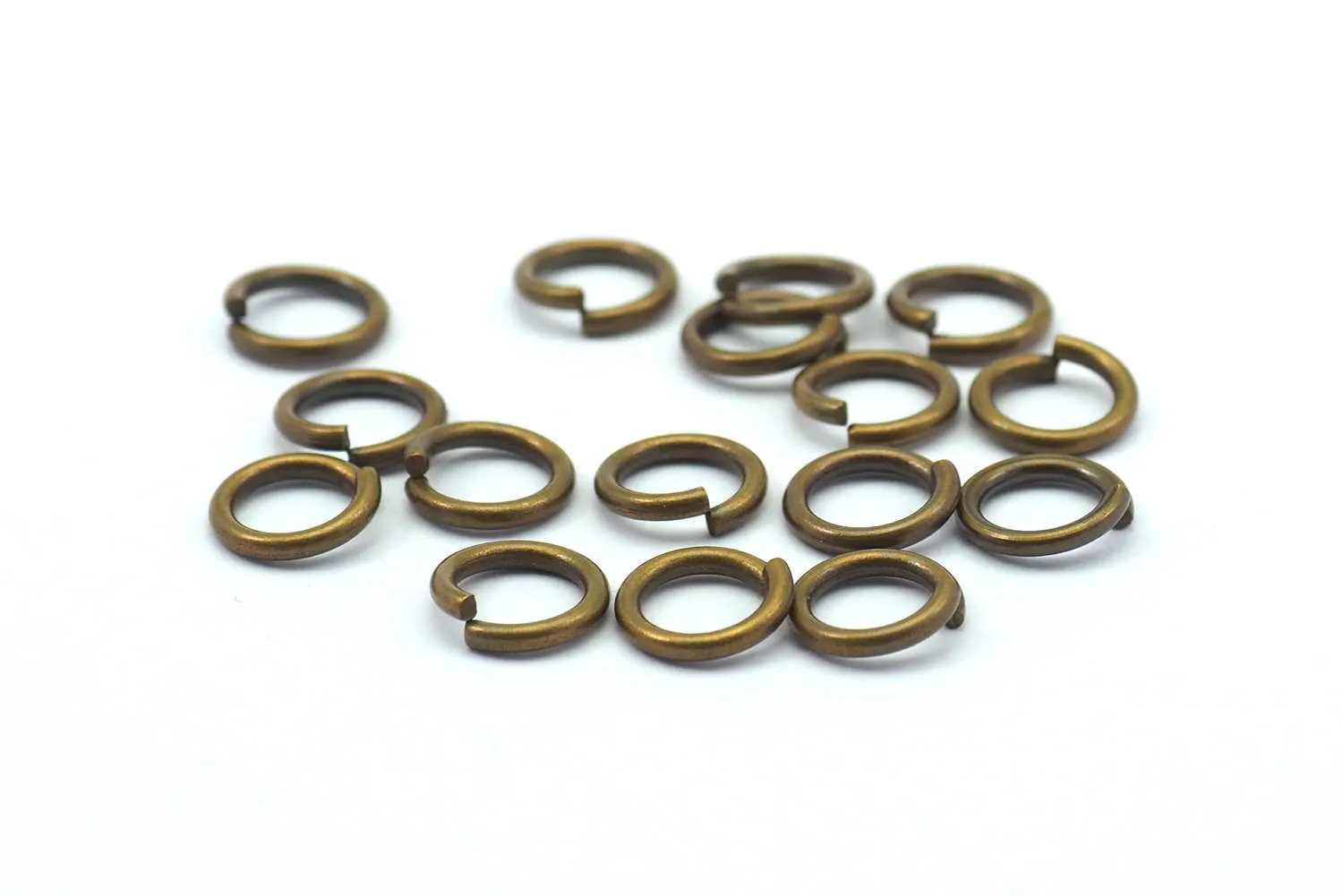 300 Pcs 8 X 1.2 Mm Antique Brass Jumprings A0331