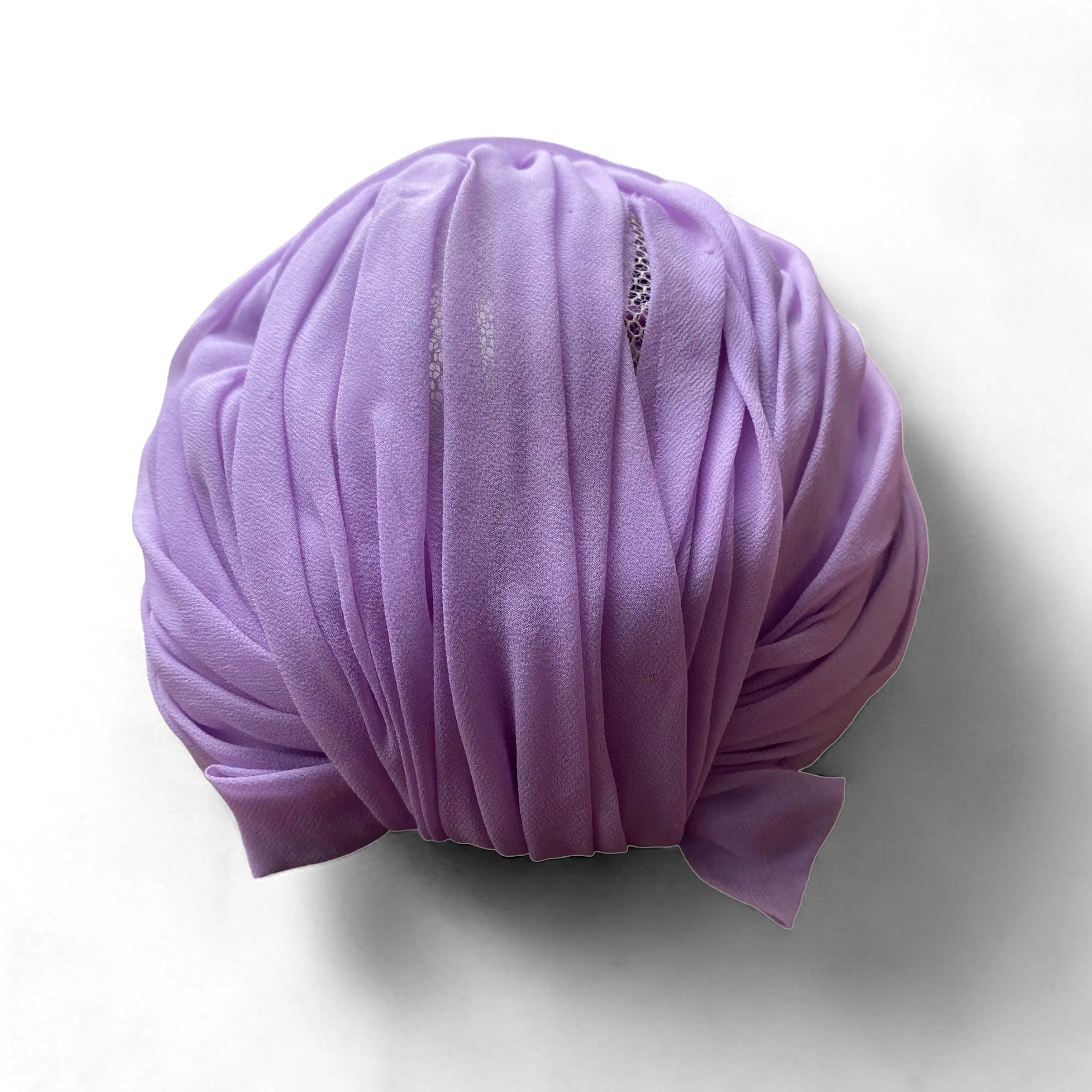 40s 50s I.Magnin Silk Lilac Turban