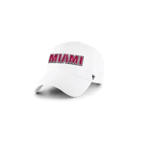 '47 Brand Miami HEAT Wordmark Clean Up Hat