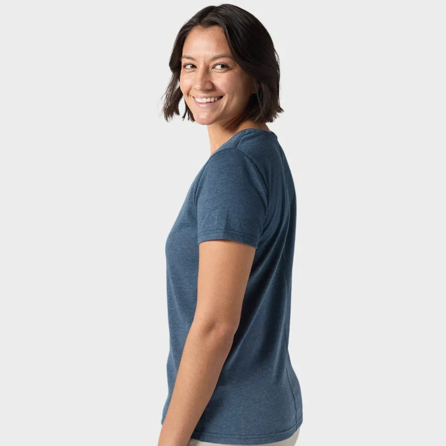 AllTrails × Stio Women's Divide Scoop Neck Tee - Mountain Shadow