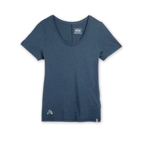 AllTrails × Stio Women's Divide Scoop Neck Tee - Mountain Shadow