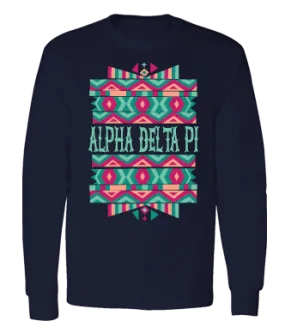 Alpha Delta Pi Tribal Kaleidoscope Long Sleeve