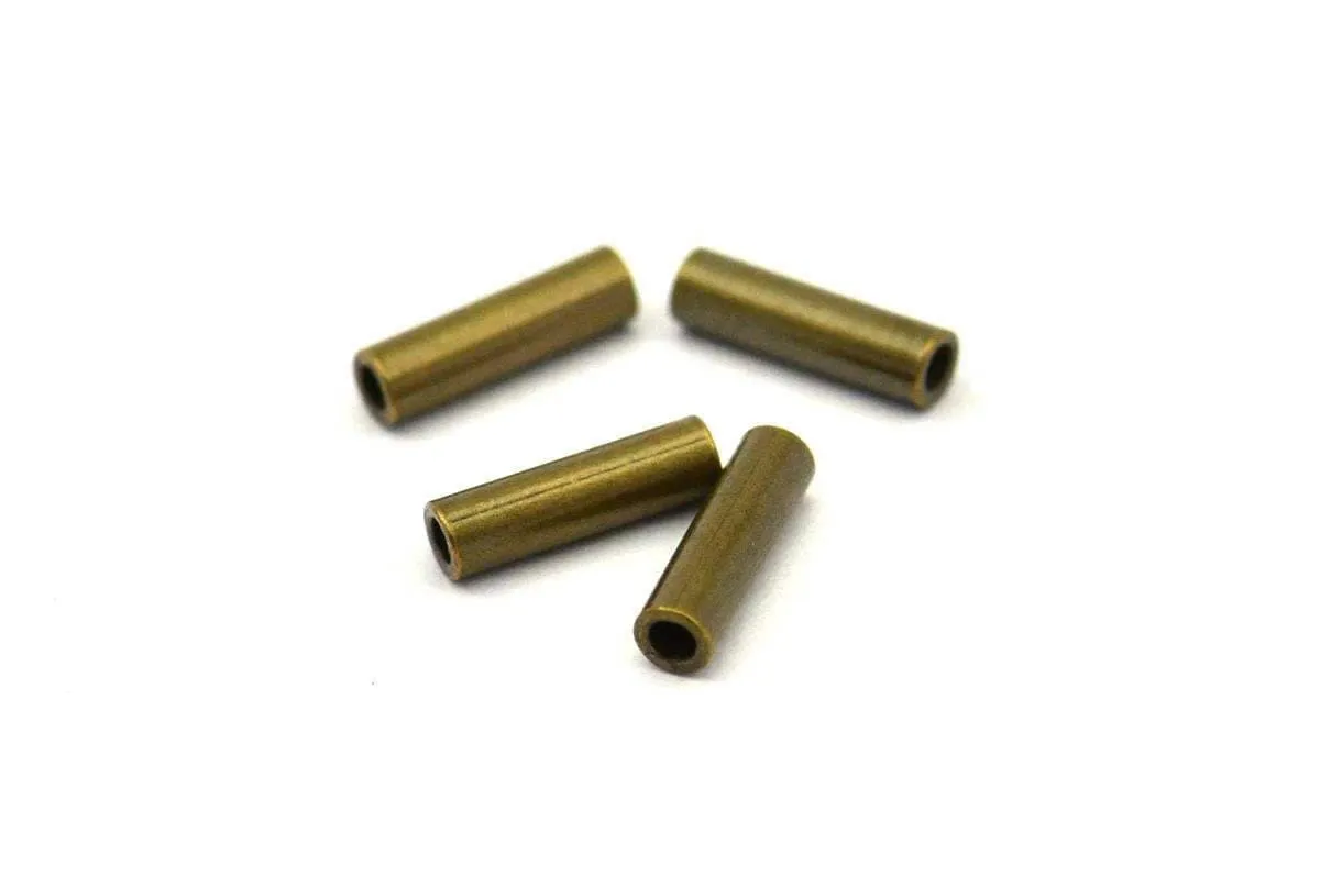 Antique Bronze Spacer Bead, 100 Antique Bronze Tone Copper Tube Spacer Bead ,charms,findings (7x2mm) K192