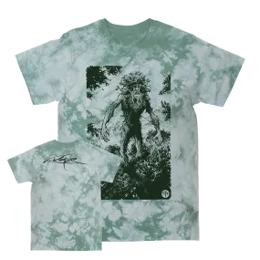 Arik Roper "Dryad" Moss Crystal Tie-Dye T-Shirt