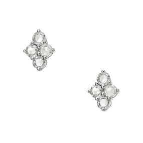 Asher Studs White Gold Rose Cut Diamond