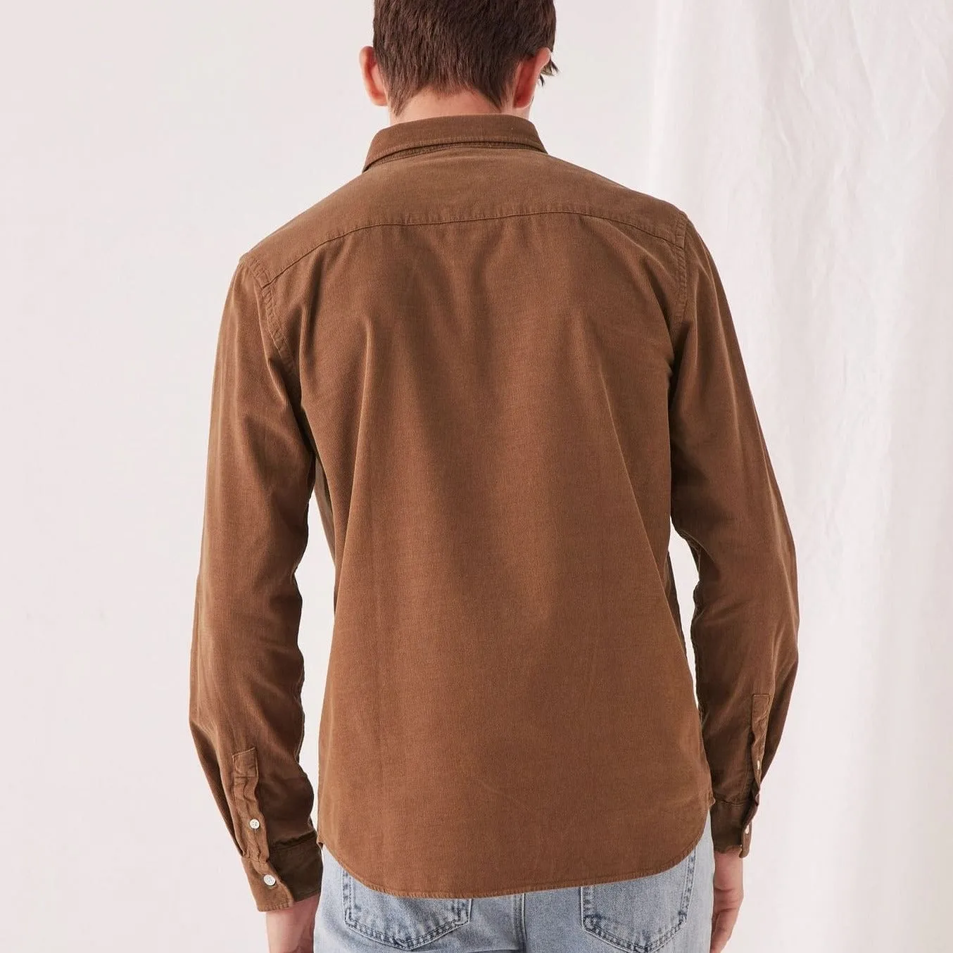 Assembly Label Cord Long Sleeve Shirt - Caramel