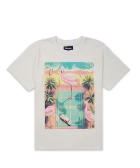 Beachside Court Short Sleeve Tee - White