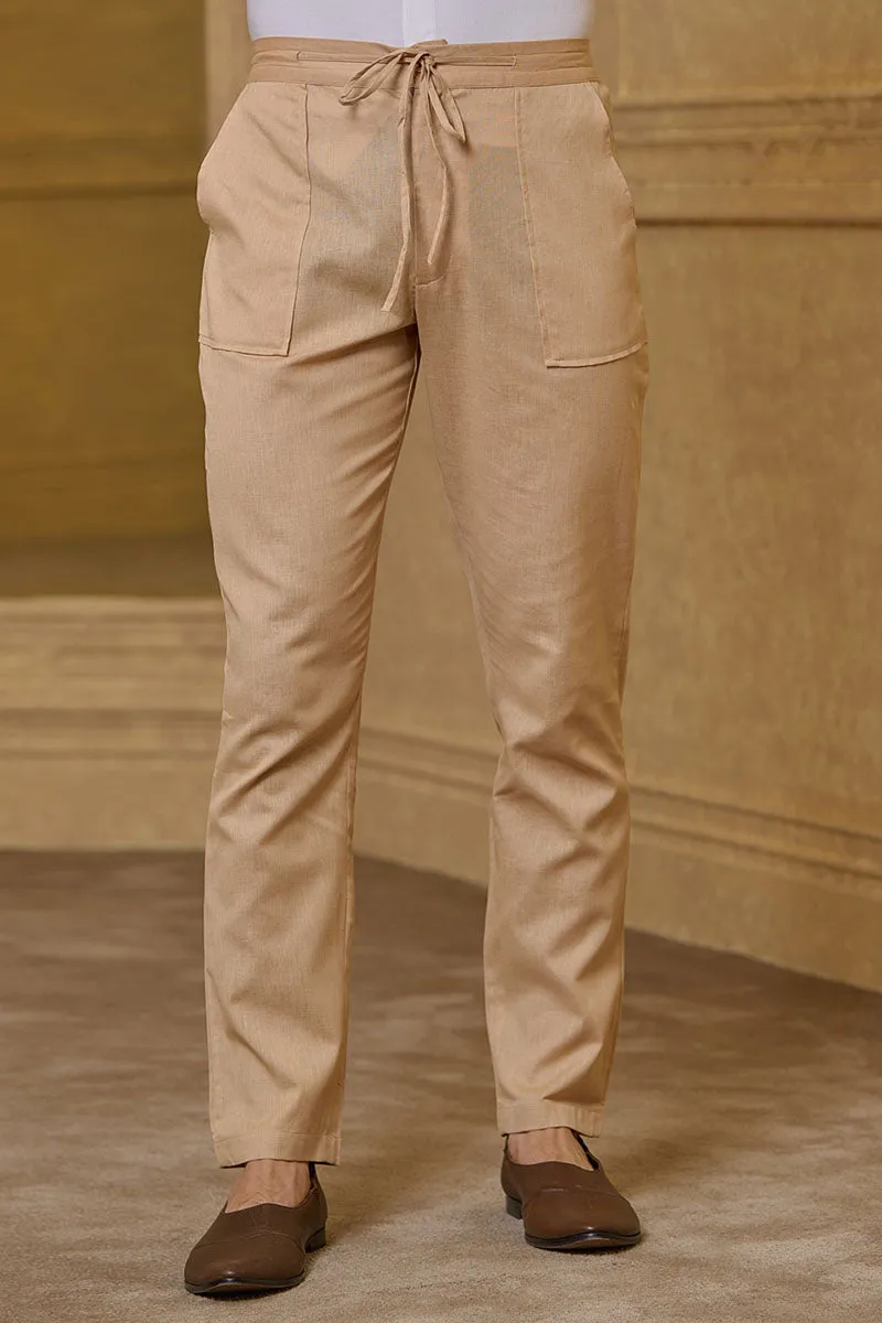 Beige Straight Pant