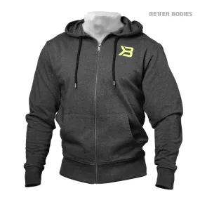 Better Bodies Jersey Hoodie - Anthracite Melange