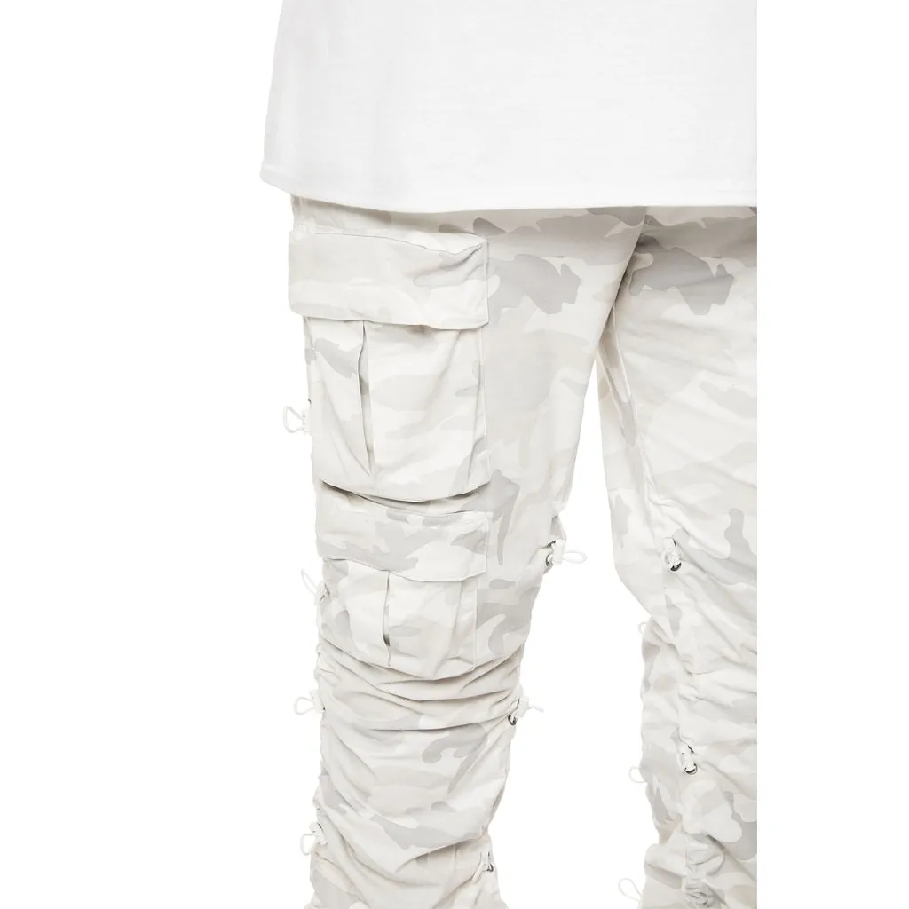 Big and Tall - Utility Bungee Twill Pants - White Camo