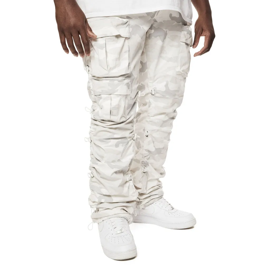 Big and Tall - Utility Bungee Twill Pants - White Camo