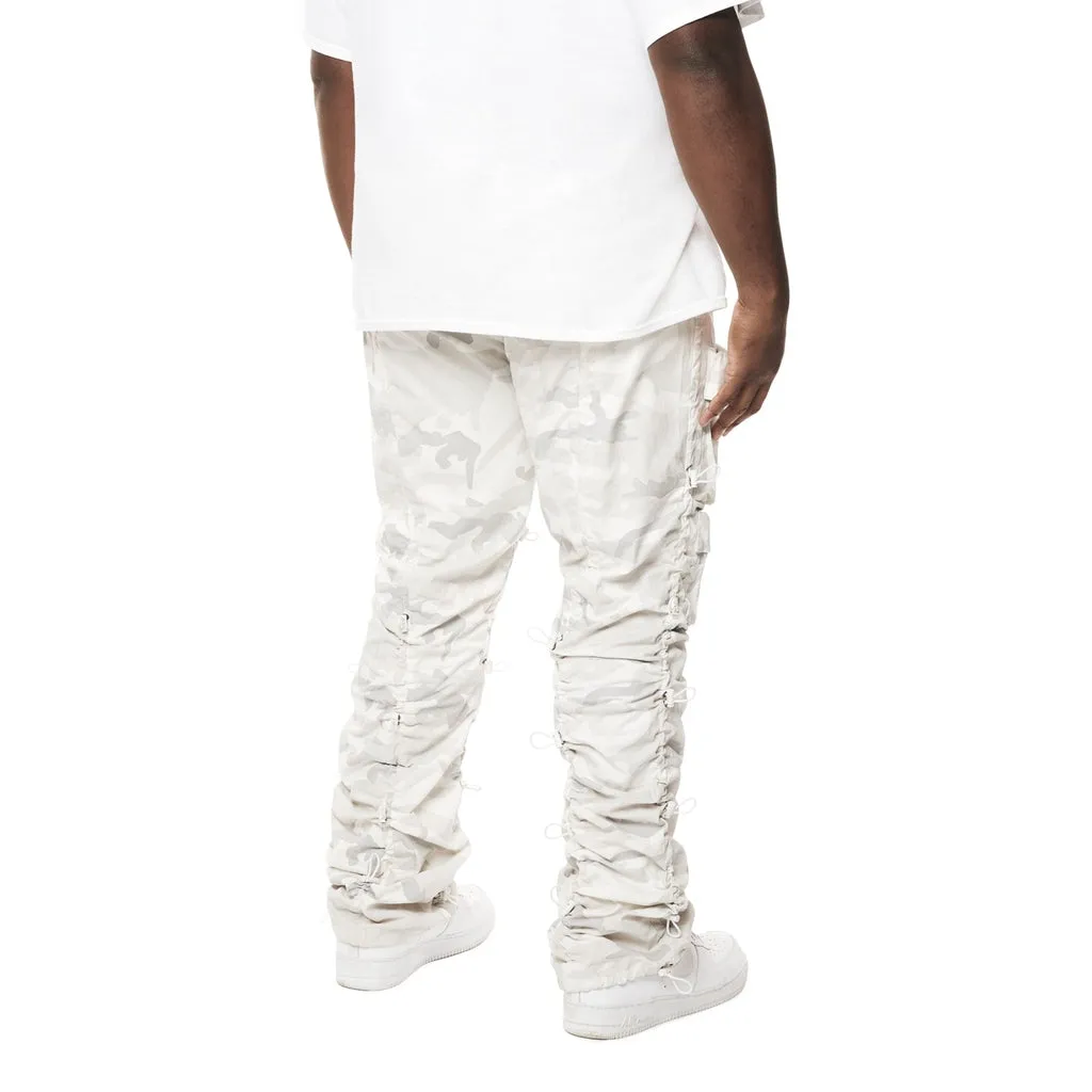 Big and Tall - Utility Bungee Twill Pants - White Camo