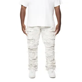 Big and Tall - Utility Bungee Twill Pants - White Camo