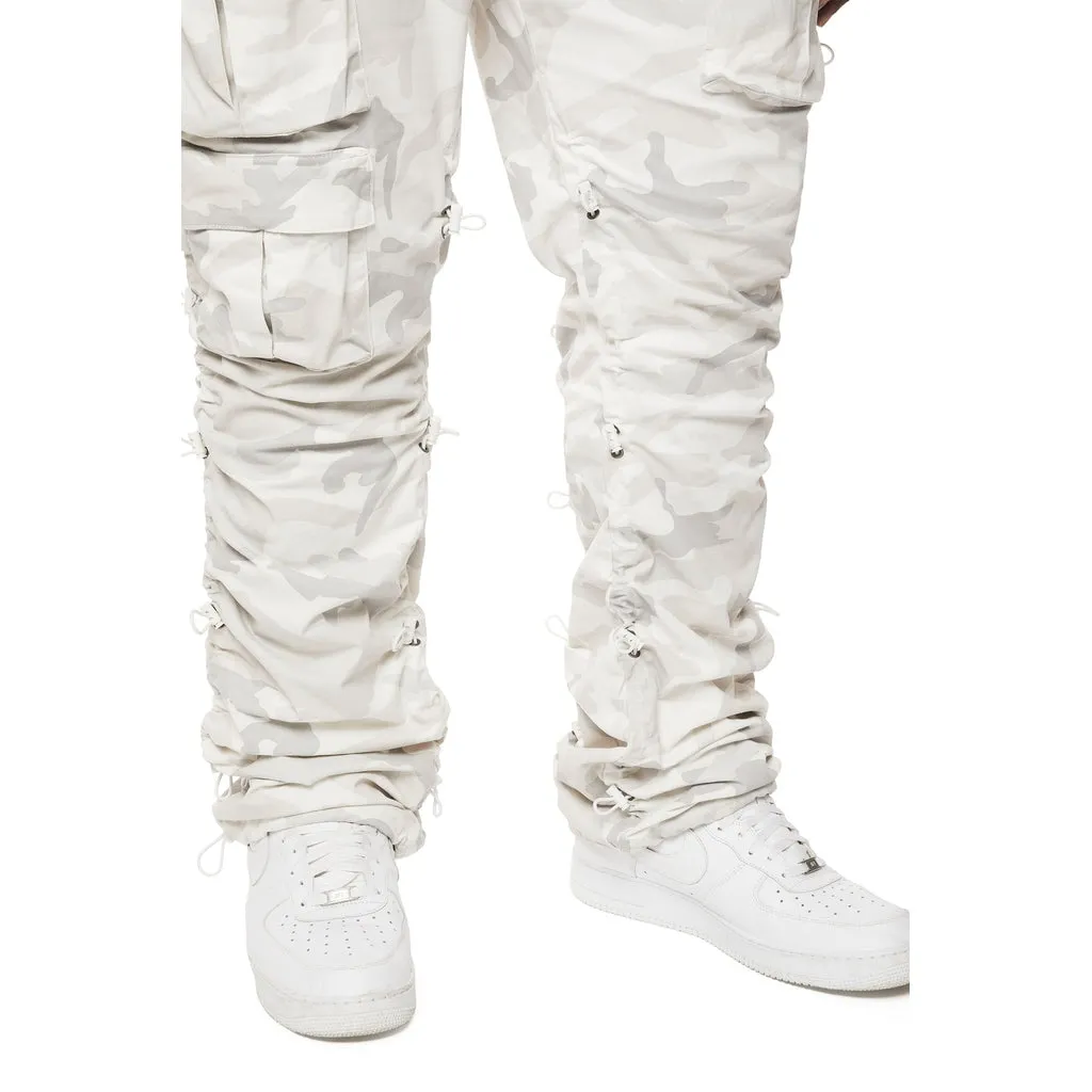 Big and Tall - Utility Bungee Twill Pants - White Camo