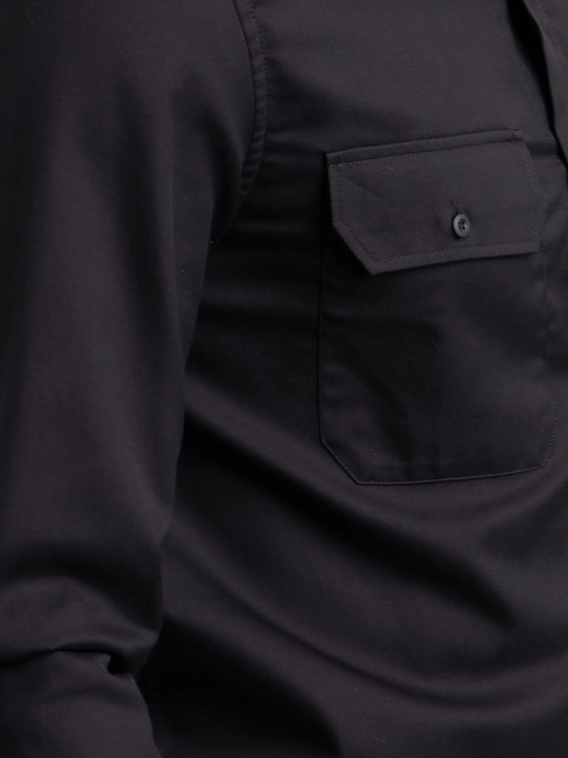 Black Cotton Sport Shirt