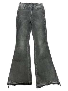 Black Denim Jeans Flared Flying Monkey, Size 8