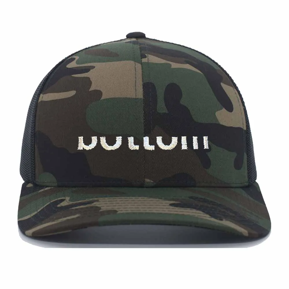 Bottom Camo Trucker Mesh Snapback Hat