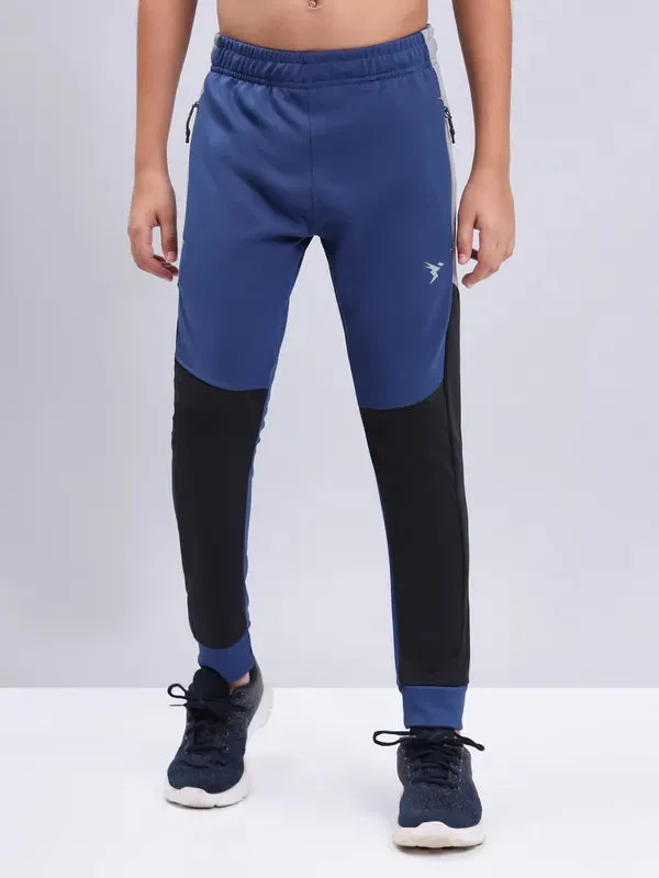 Boys Colorblock Slim Fit Joggers with TECHNO GUARD