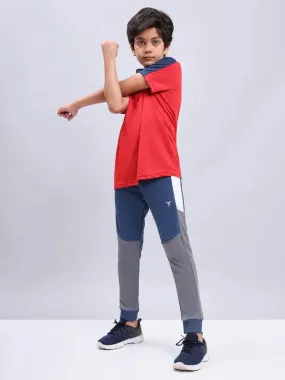 Boys Colorblock Slim Fit Joggers with TECHNO GUARD