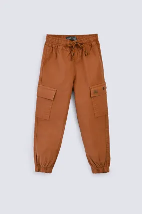 BOYS TWILL JOGGER TROUSER