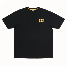 CAT Short Sleeve Logo Work T-Shirt - Black 7010045