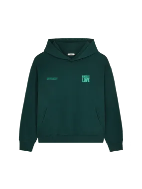 Choose Love Heavyweight Hoodie—foliage green