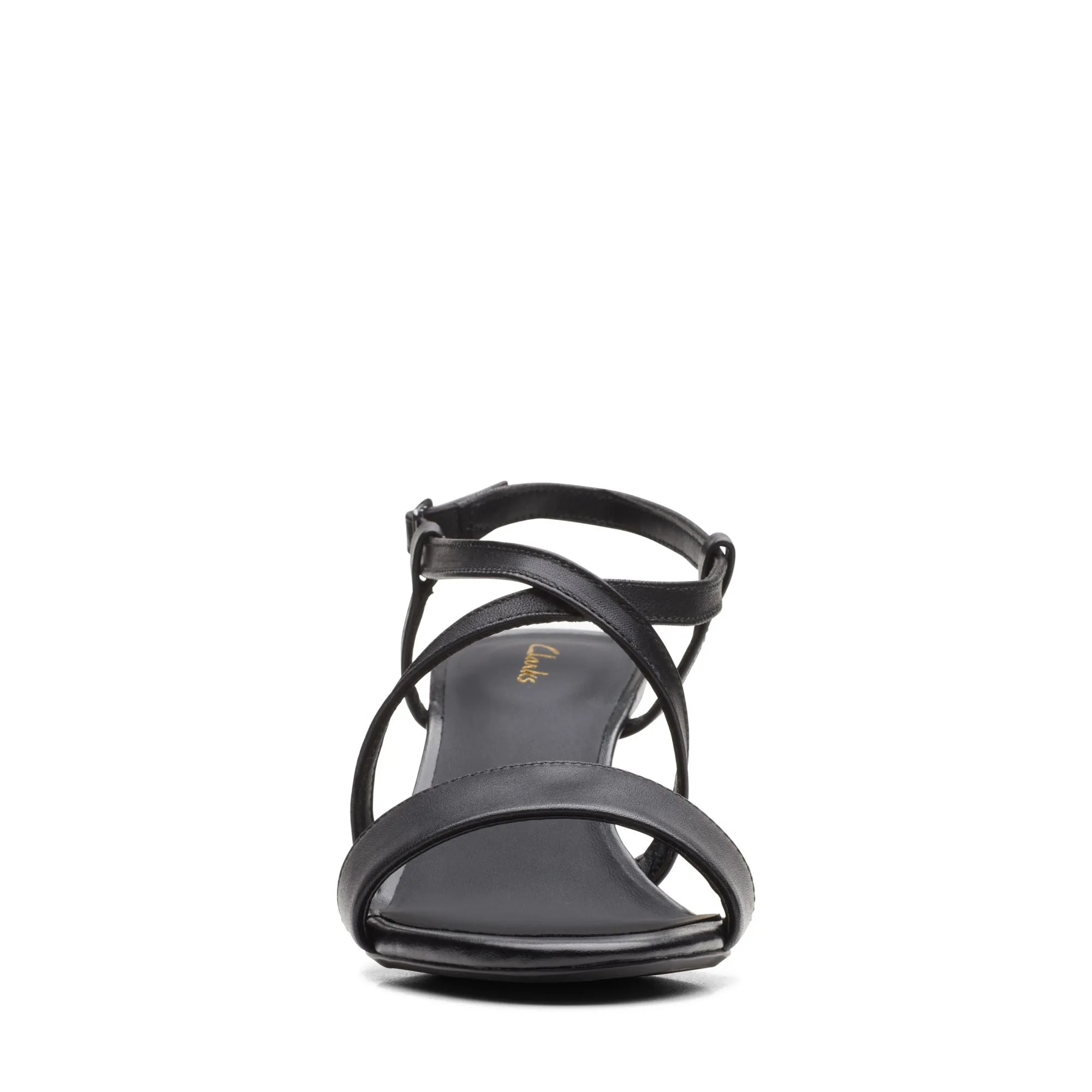 Clarks Amali Buckle Black Leather