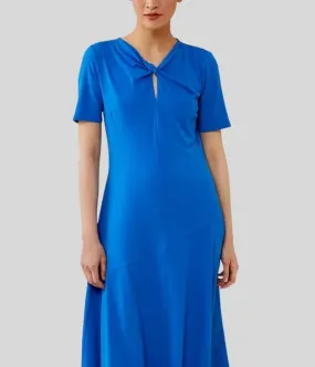 Cobalt Blue Echo Twist Dress