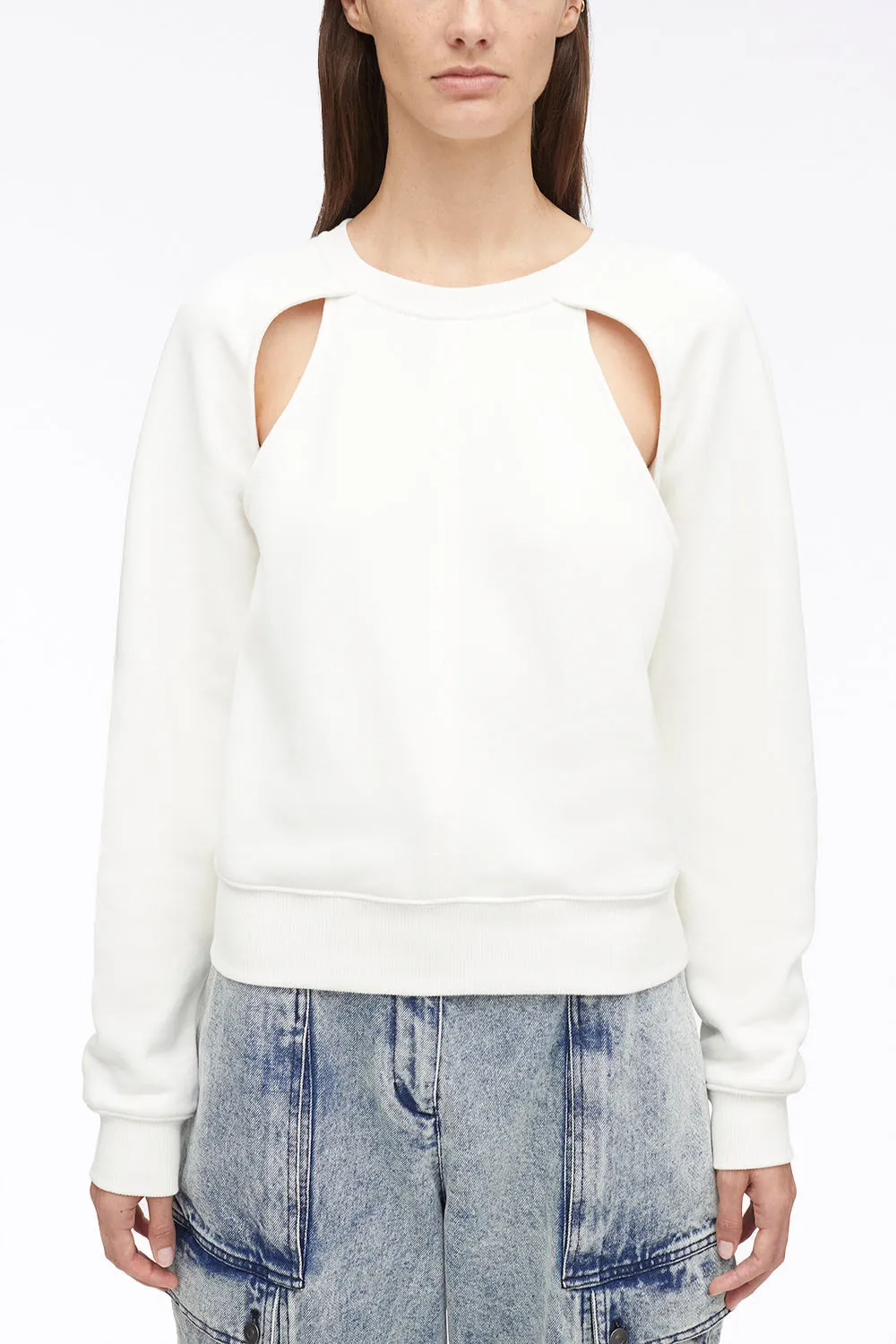 Compact French Terry Cut Out Sweatshirt