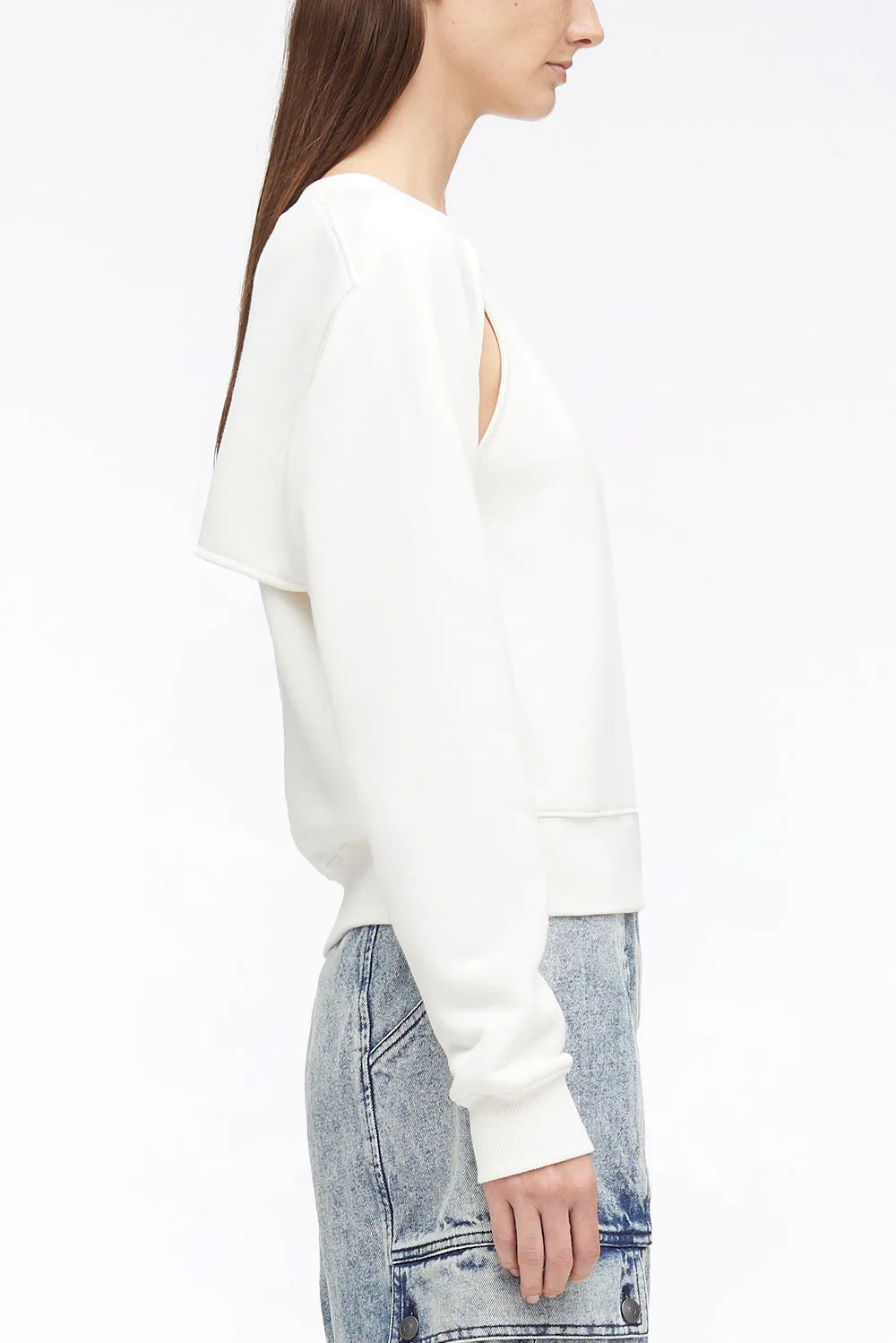 Compact French Terry Cut Out Sweatshirt