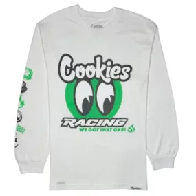 Cookies Racer Long Sleeve Tee (White) CM233TLP03