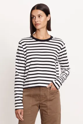 Cory Striped Cotton Tee