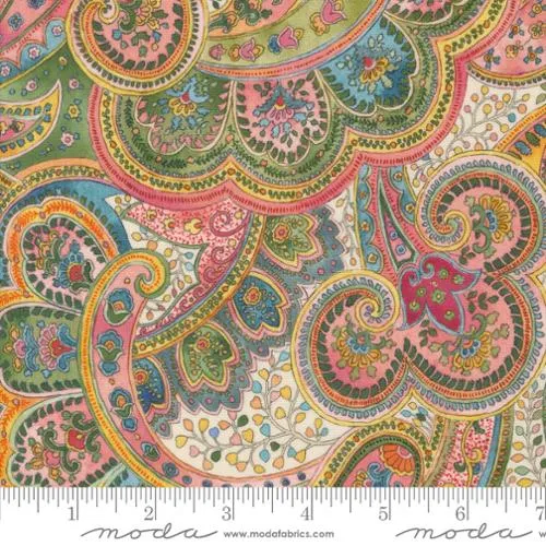 Cotton Fabric CHELSEA GARDEN Porcelain Multi 33741 11 by Moda Fabrics