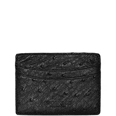 Credit Card Case – Ostrich :: Black