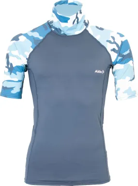 Cruz Short Sleeve Rash Vest - Blue/Camo