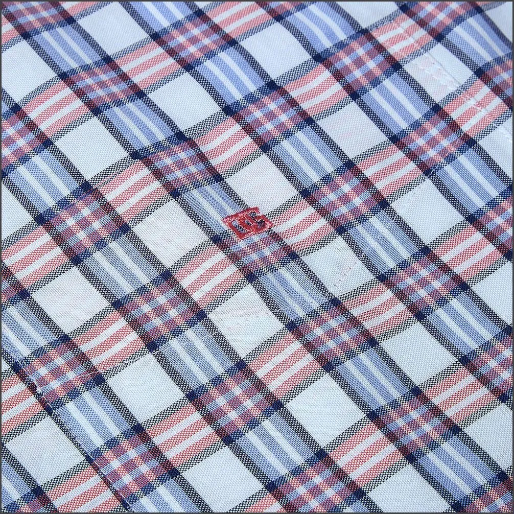 Dg's Red & White Check Short Sleeve-