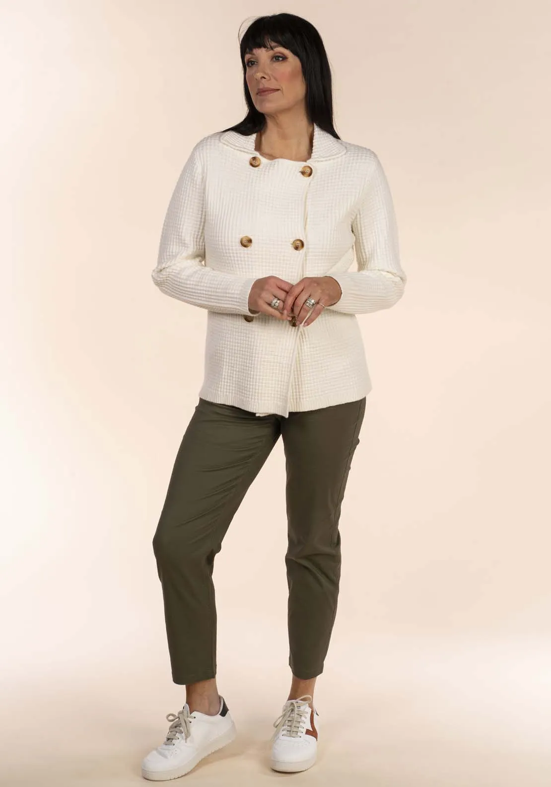 Double Breast Coat - Ivory