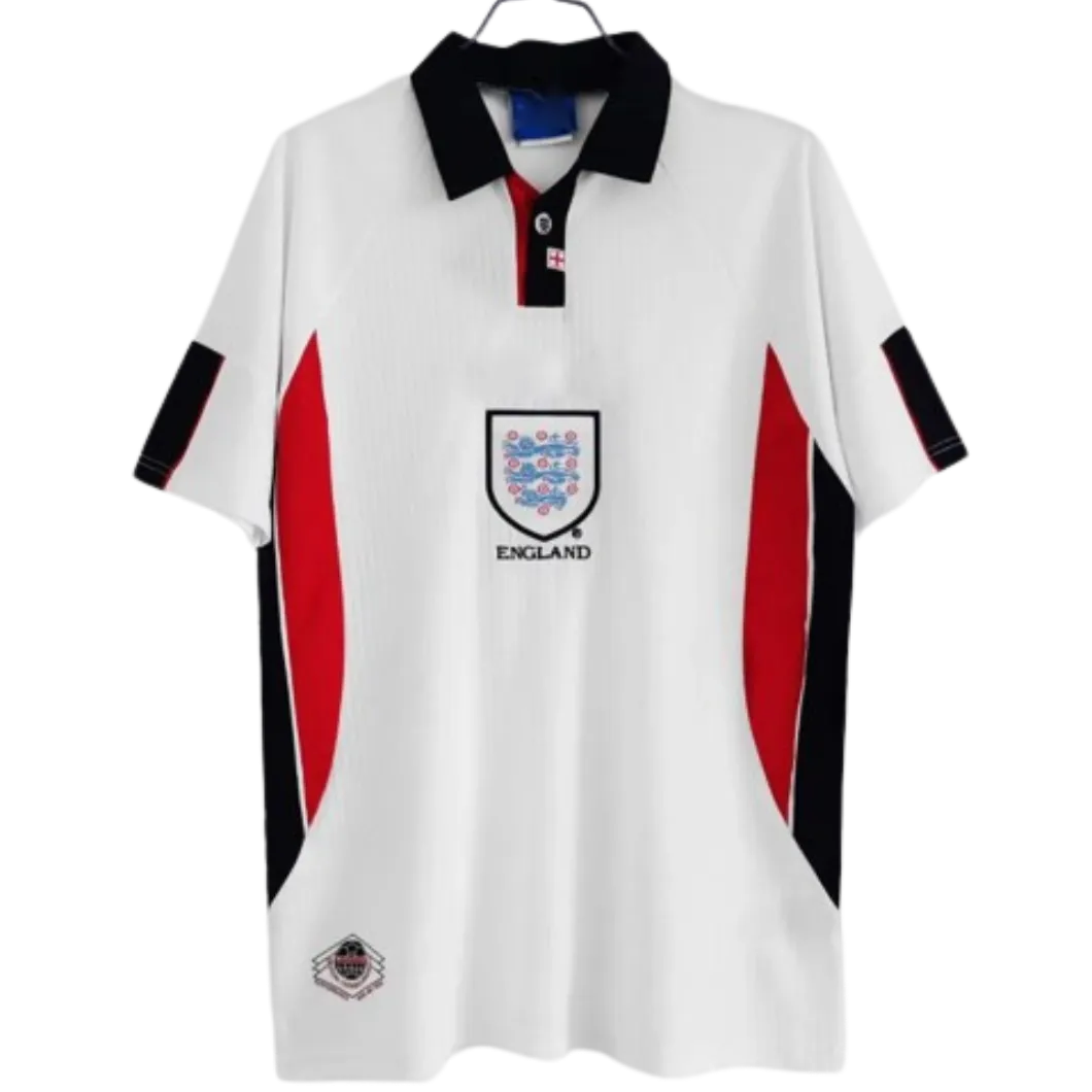 England 1998 Home Retro Half Sleeve Football Jersey