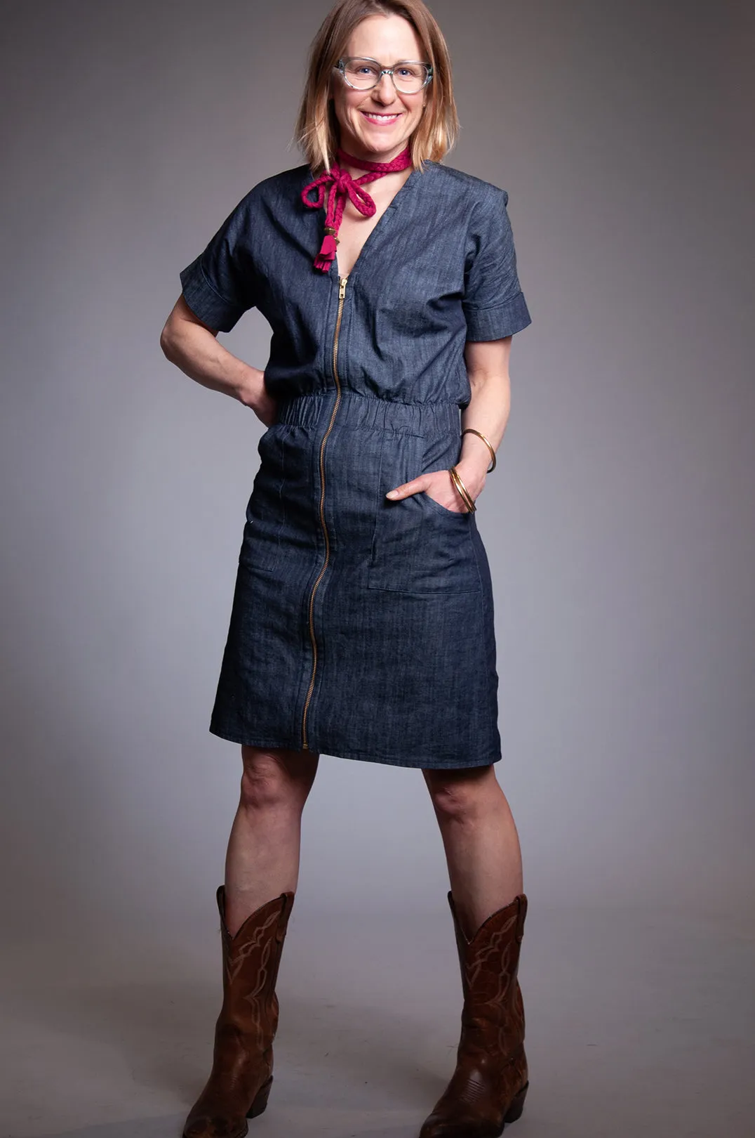 Errands Dress - Denim Chambray