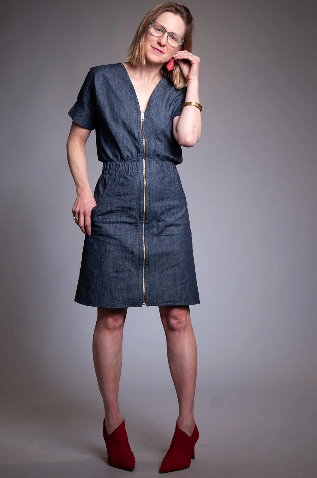 Errands Dress - Denim Chambray