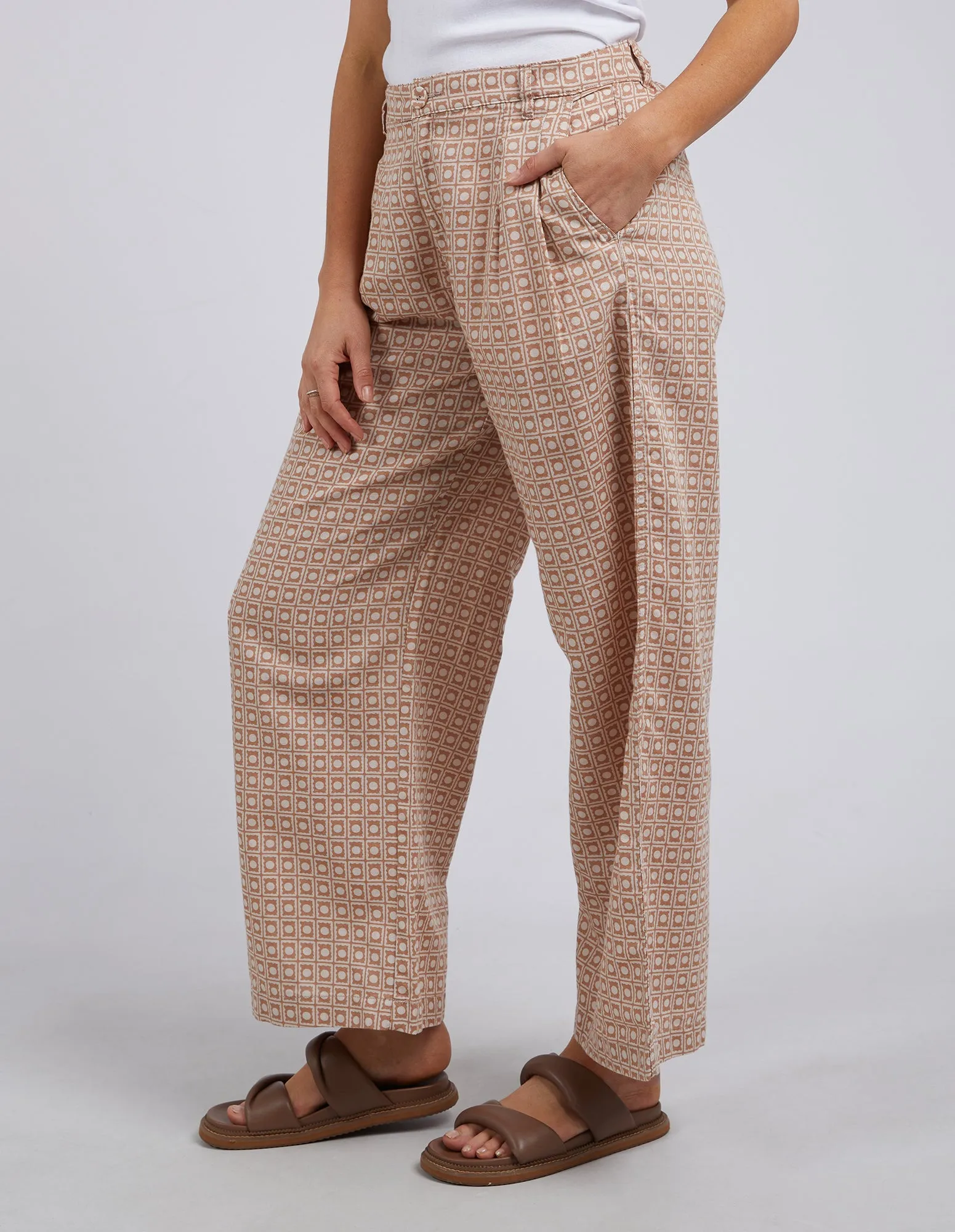 Foxwood - Maya Geo Pant - Oat