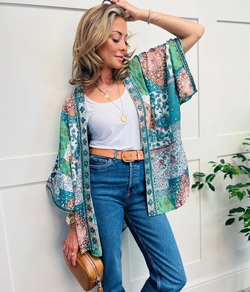 Green Cocoon Kimono