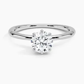 Lab Grown Round Diamond Solitaire Ring