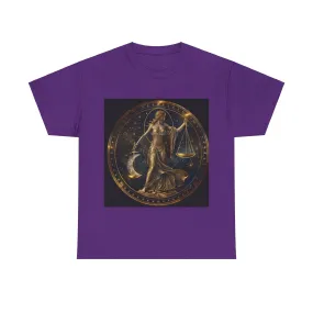 Libra zodiac Unisex Heavy Cotton Tee