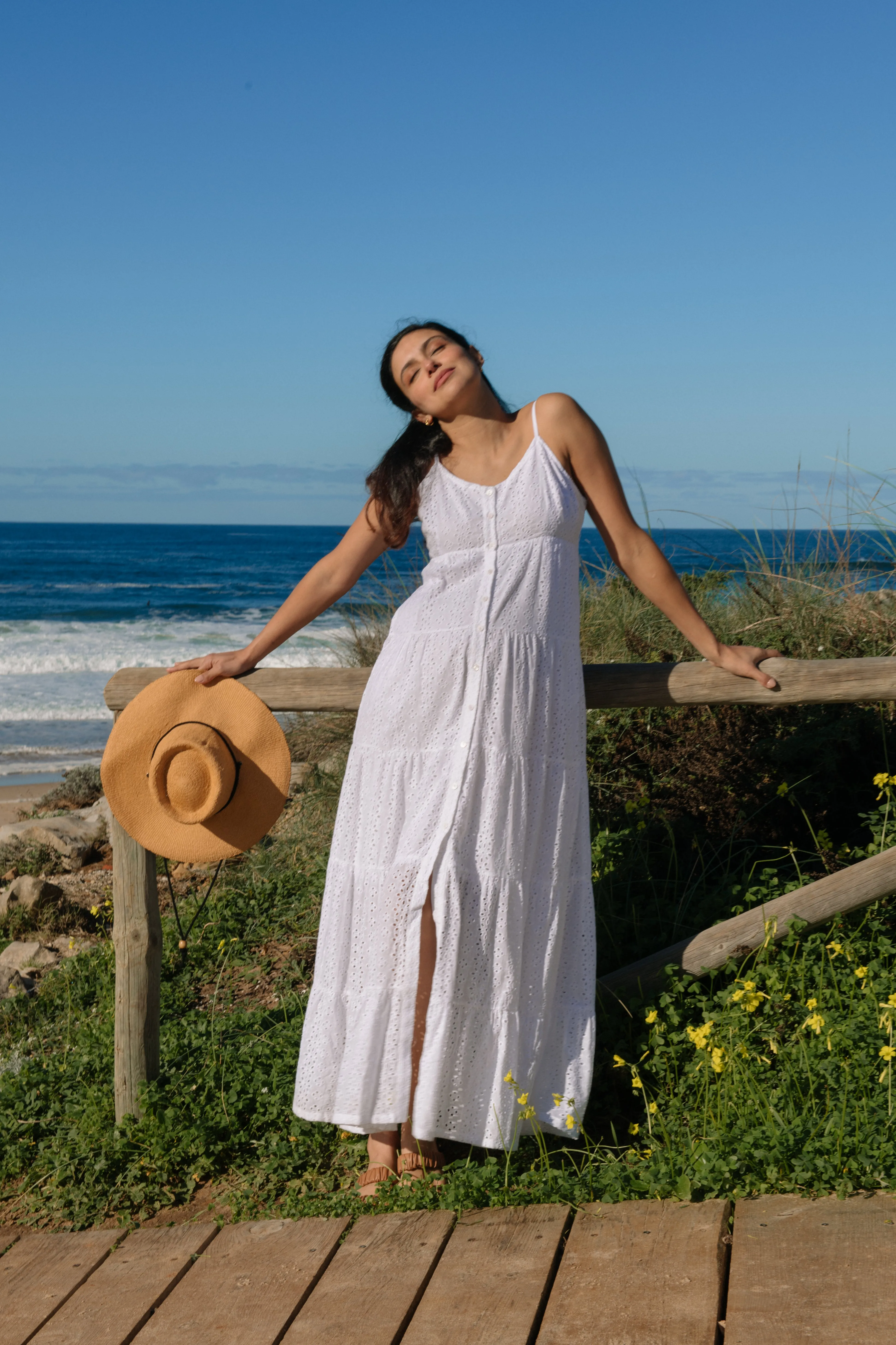 Lisboa Cotton Eyelet Dress