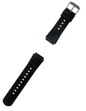 Luminox Black PU Rubber Strap - Buckle - 22mm