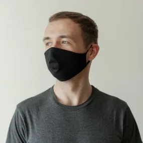 Mask | Oval | Black | S-M | 2-Layers | Soft Cotton