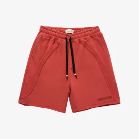 mens honor the gift panel terry shorts (brick)