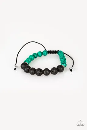 Paparazzi Relaxation - Green Urban Bracelet