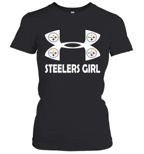 Pittsburgh Steelers Girl Under Armour Football Short Sleeve